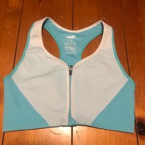 Avia sports bra, size XXXL, a blue color with white